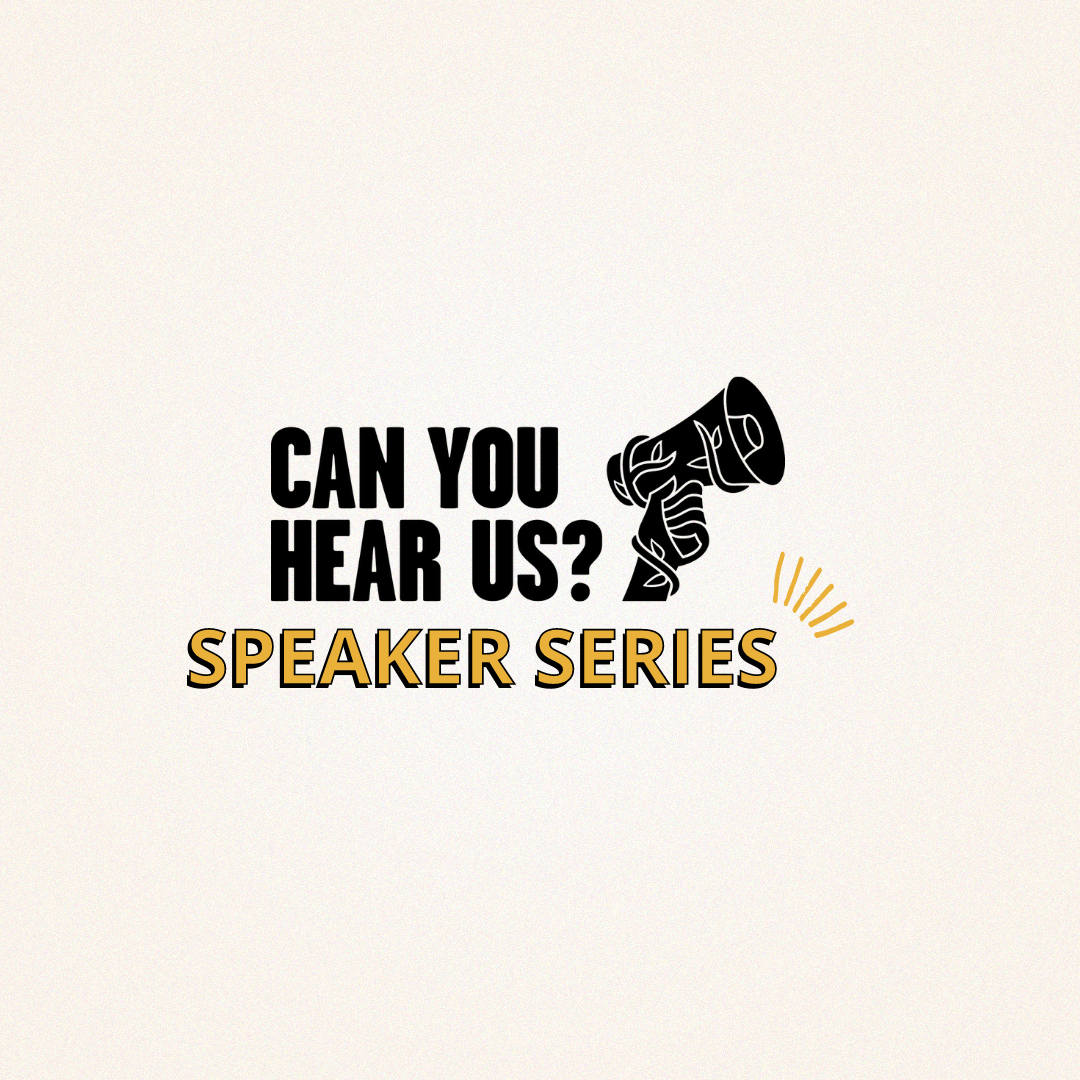 Can you hear us? Speaker series