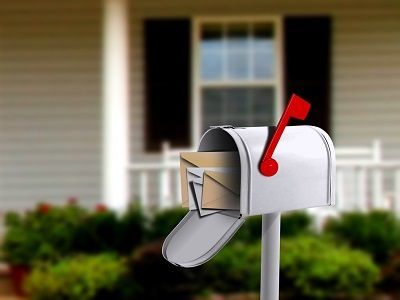 Mailbox with letters