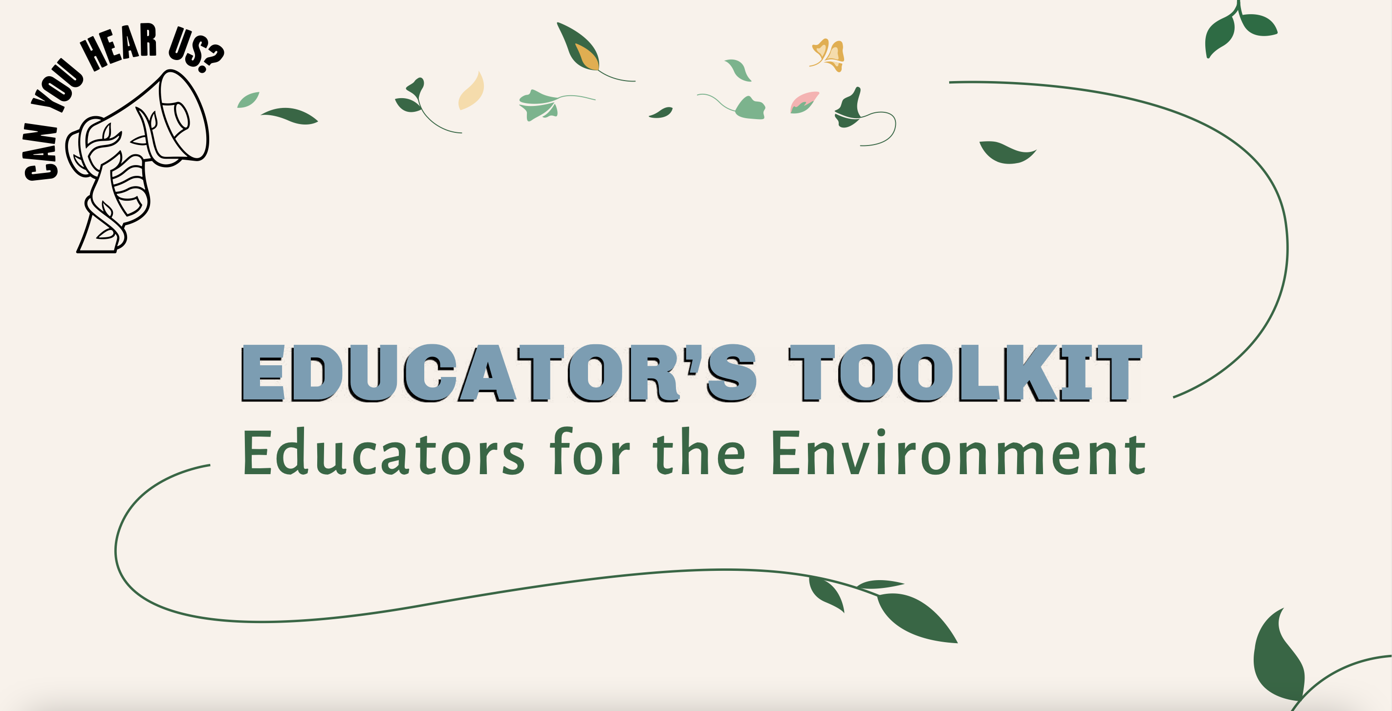 Educator's toolkit title page